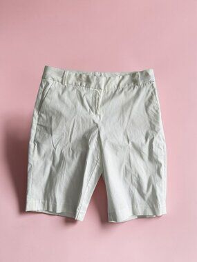 NAUTICA Women’s White Bermuda Shorts Size 8 NEW NWT